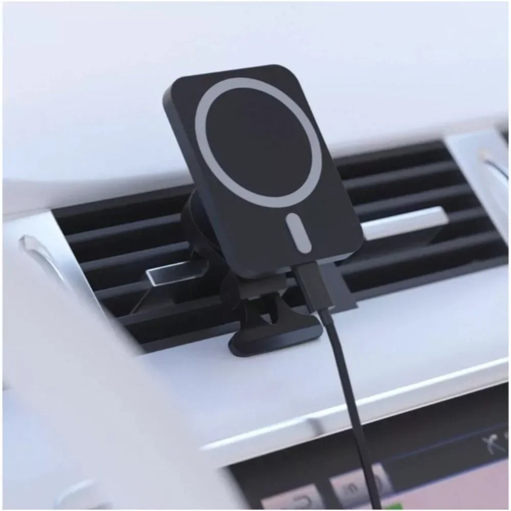 Just Wireless Magnetic Charging for MagSafe Charger Car Mount Black